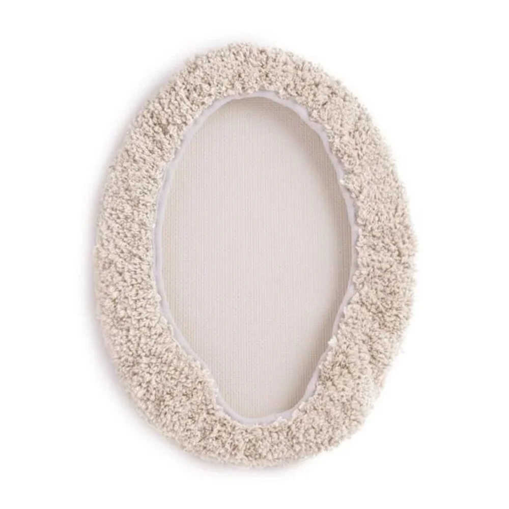 Basic Polyester Toilet Lid Cover, Tan, 19